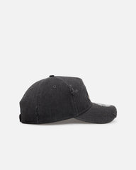 New Era Atlanta Braves 'Patent Leather' 9FORTY A-Frame Strapback Washed Black
