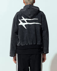 Loiter Workwear Zip Jacket Vintage Black