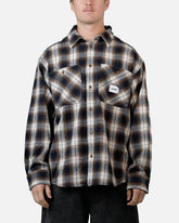 Alpha Industries Unfrm Flannel Button Up Shirt Rust