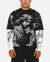 Saint Morta Crossbearer Layer Long Sleeve T-Shirt Vintage Black