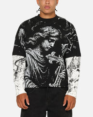 Saint Morta Crossbearer Layer Long Sleeve T-Shirt Vintage Black