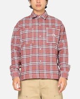 Carre Workwear Long Sleeve Button Up Shirt Pink