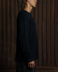 American Thrift Long Sleeve Thermal T-Shirt Washed Black