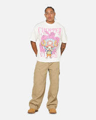 73Studio X One Piece Chopper Vintage T-Shirt Off White