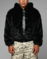 Loiter Eastern Bloc Fur Jacket Black