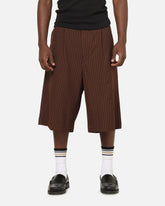 Carre Heritage Pleated Shorts Brown