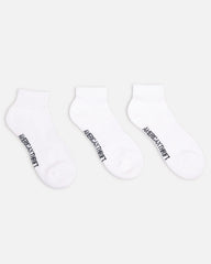 American Thrift Classic Ankle Socks 3 Pack White