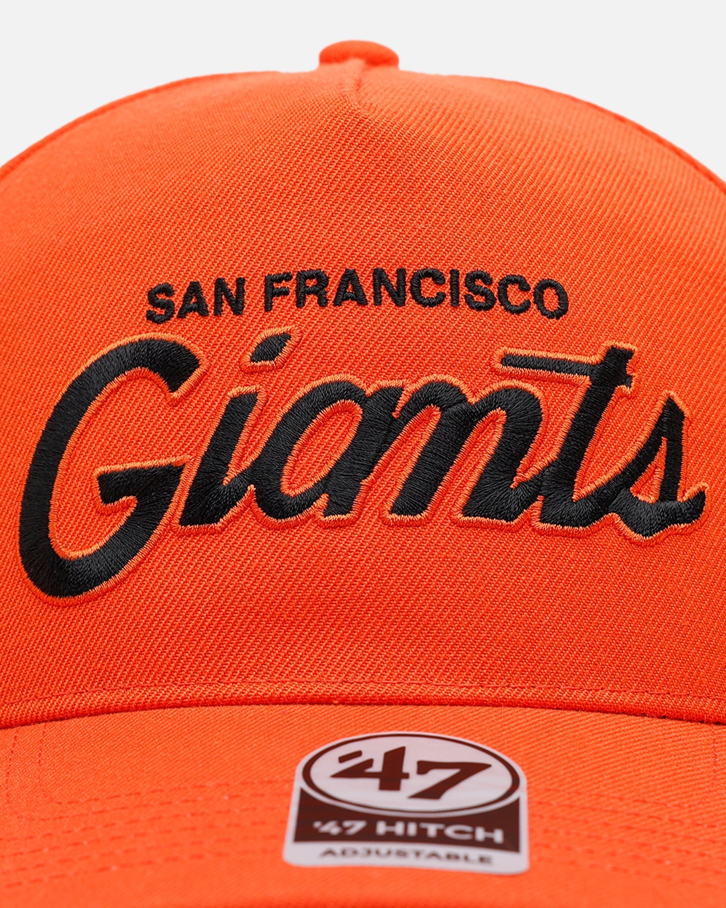 47 Brand San Francisco Giants 'Vintage Script' 47 Hitch Snapback Orange