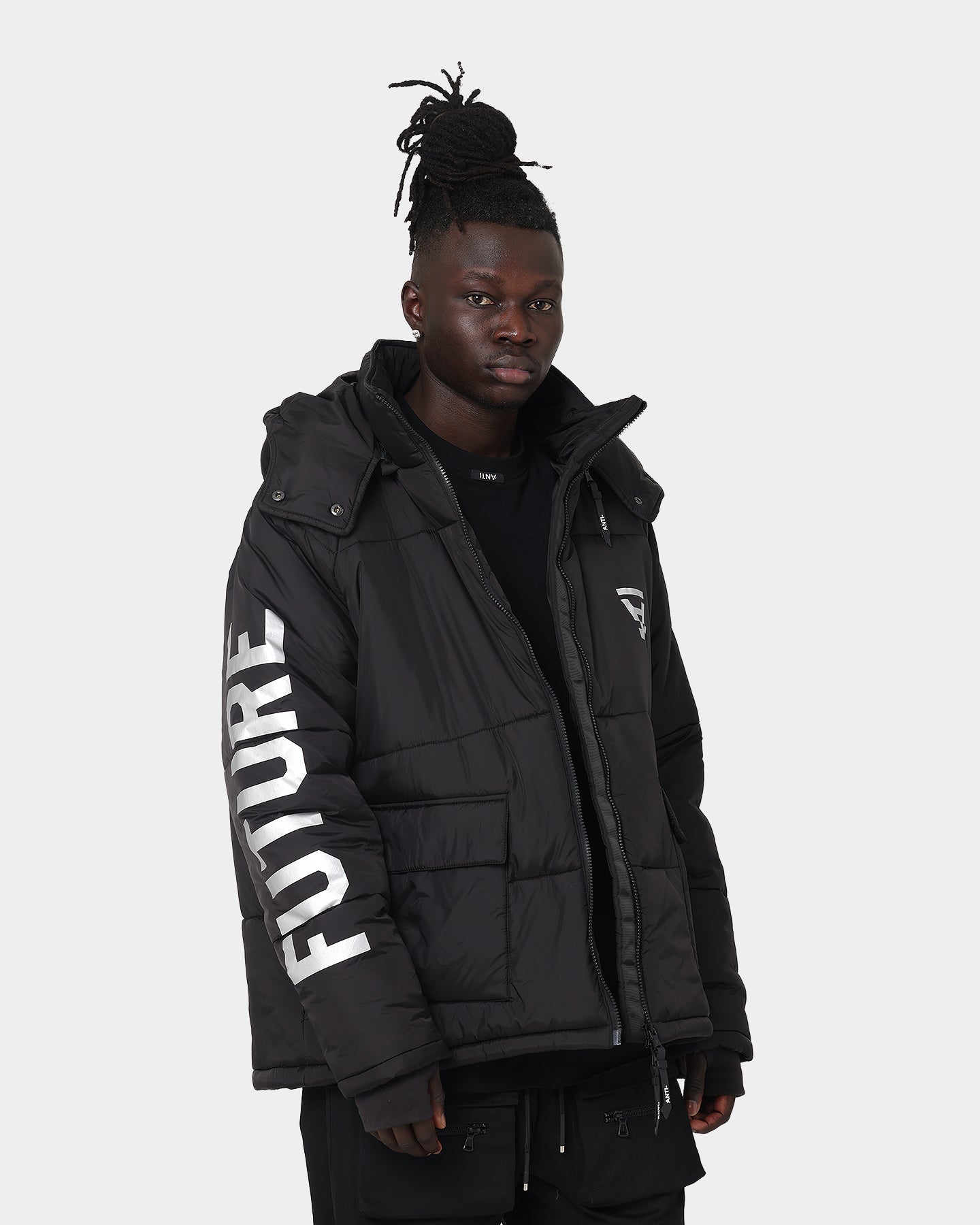 The Anti Order Hyphen ATD Puffer Jacket V2 Black/Silver