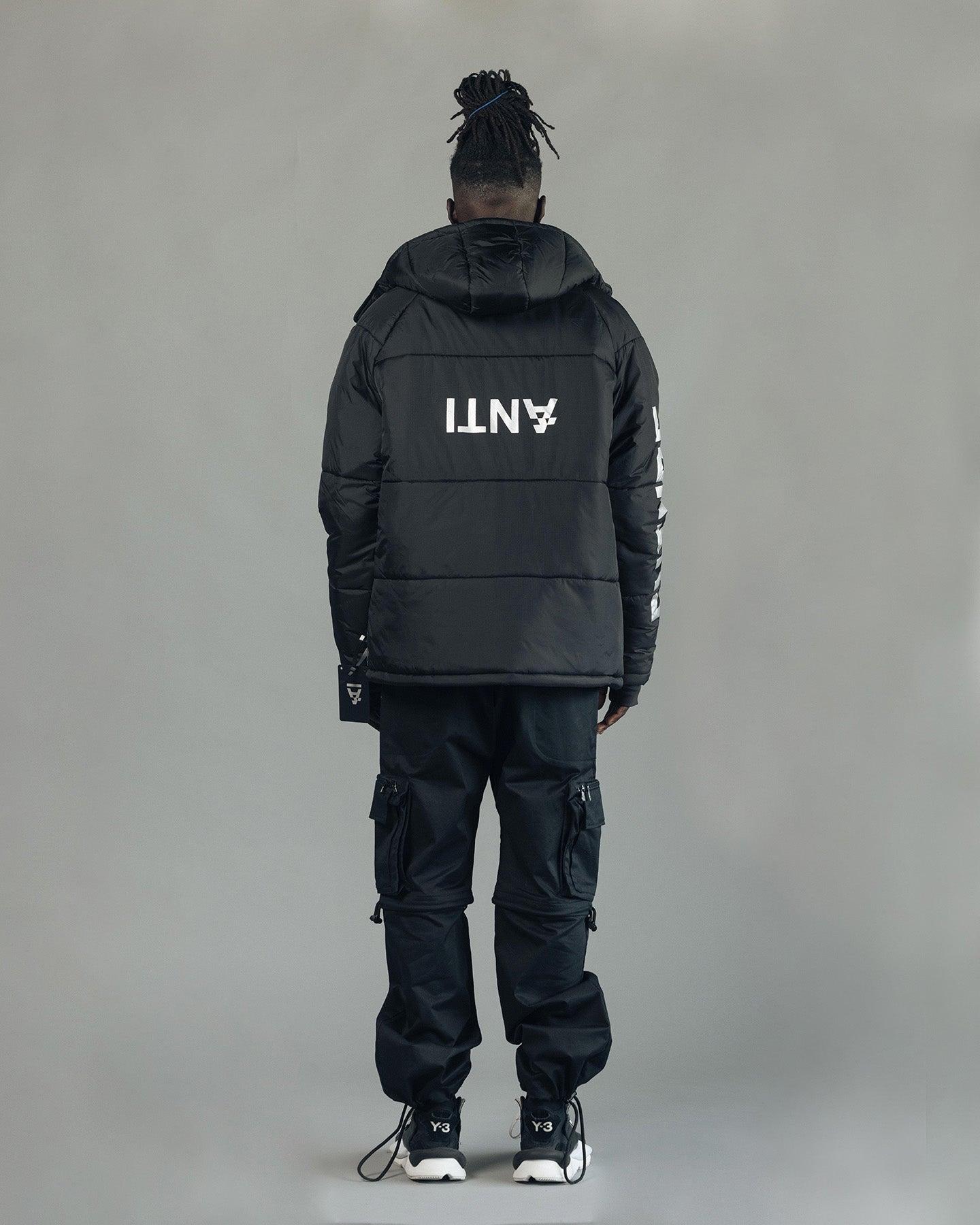 The Anti Order Hyphen ATD Puffer Jacket V2 Black/Silver