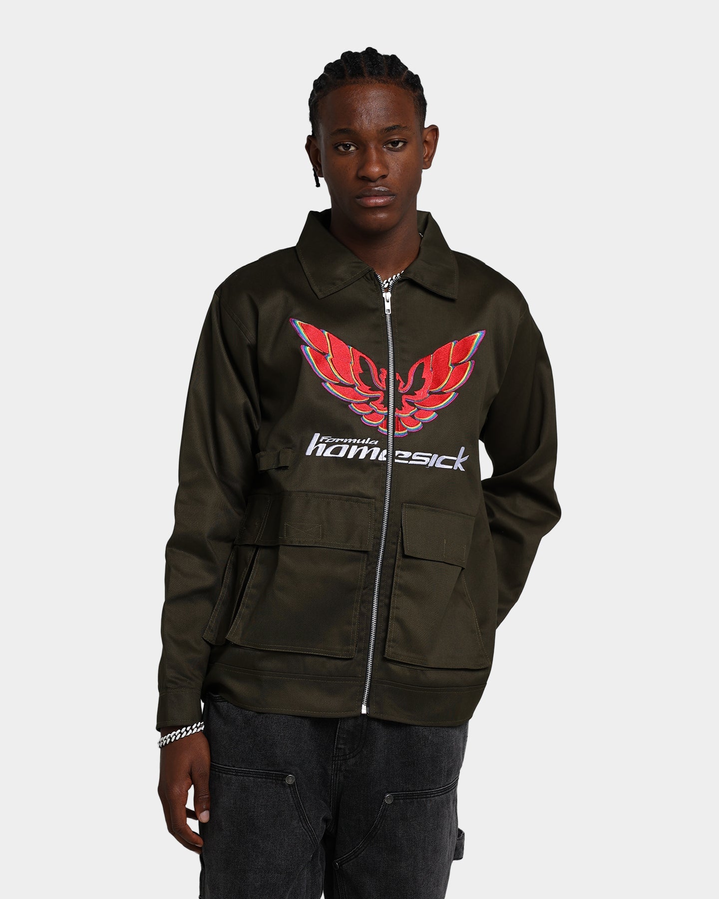 Homesick Formula Cargo Jacket Olive