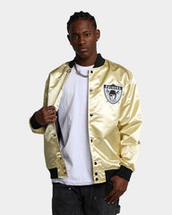 Mitchell & Ness Las Vegas Raiders Fashion Lightweight Satin Jacket Light Gold