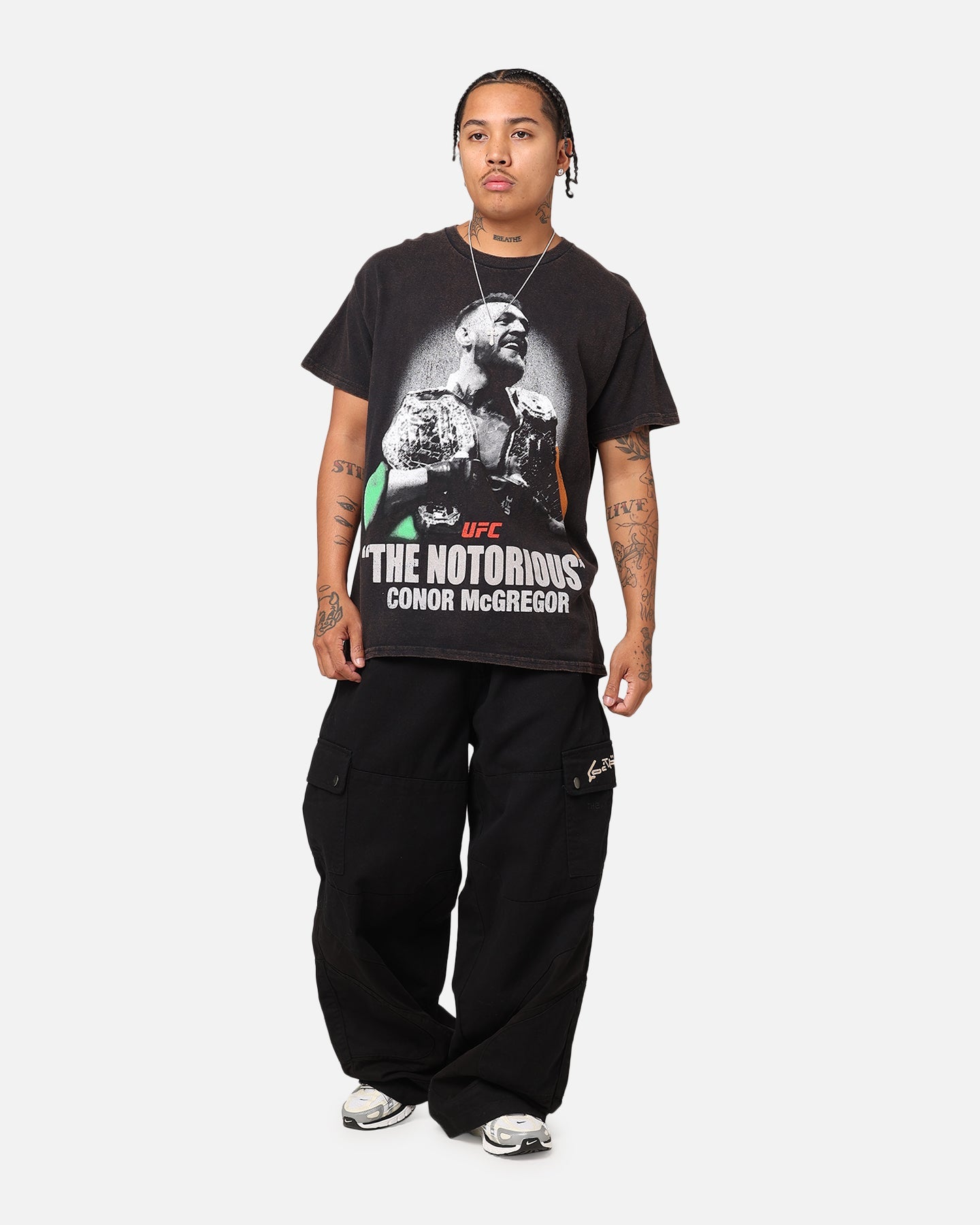 UFC By 73Studio Conor McGregor Vintage T-Shirt Black Wash