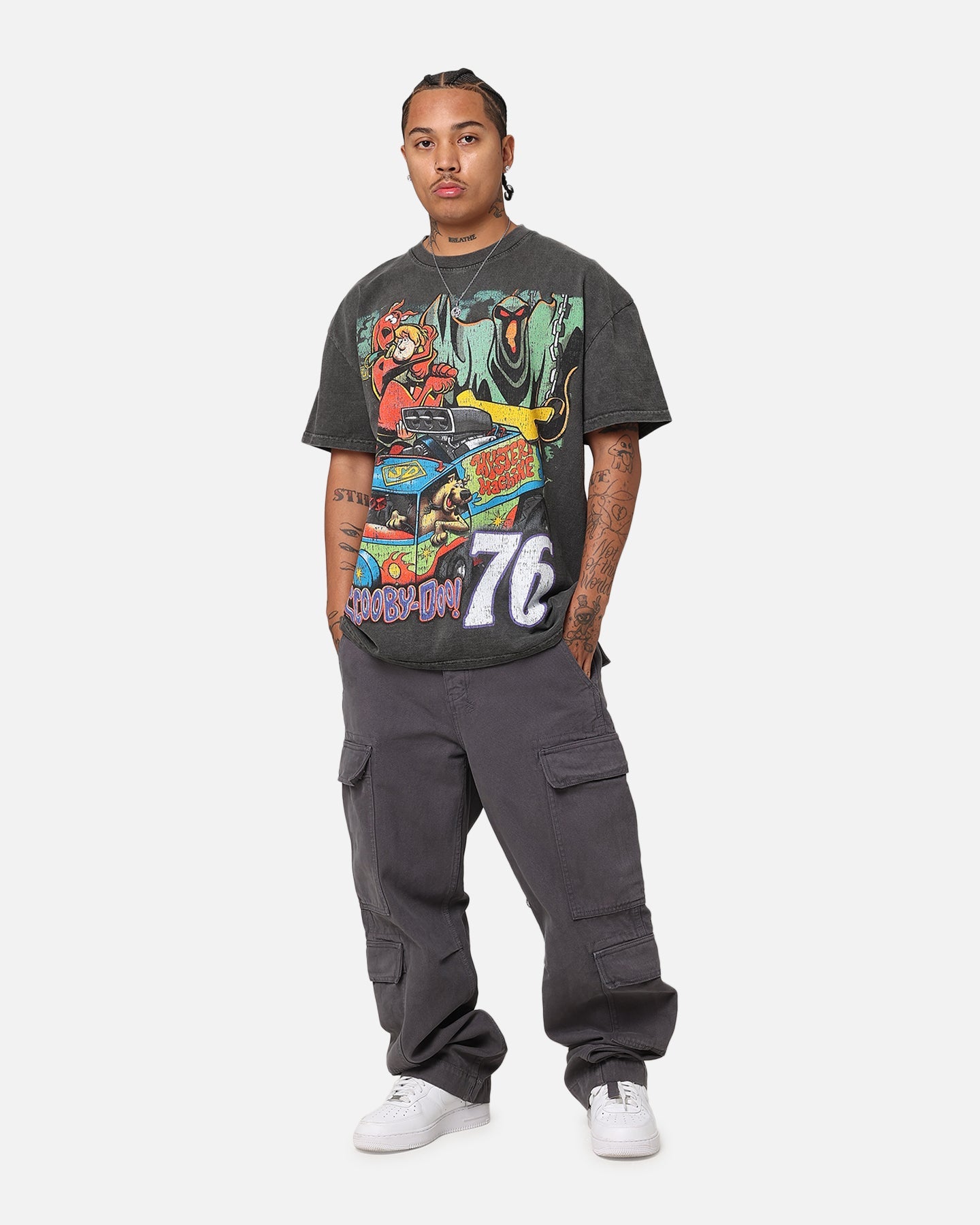 73Studio X Scooby-Doo Scooby-Doo Jumbo Heavyweight Vintage T-Shirt Black Wash