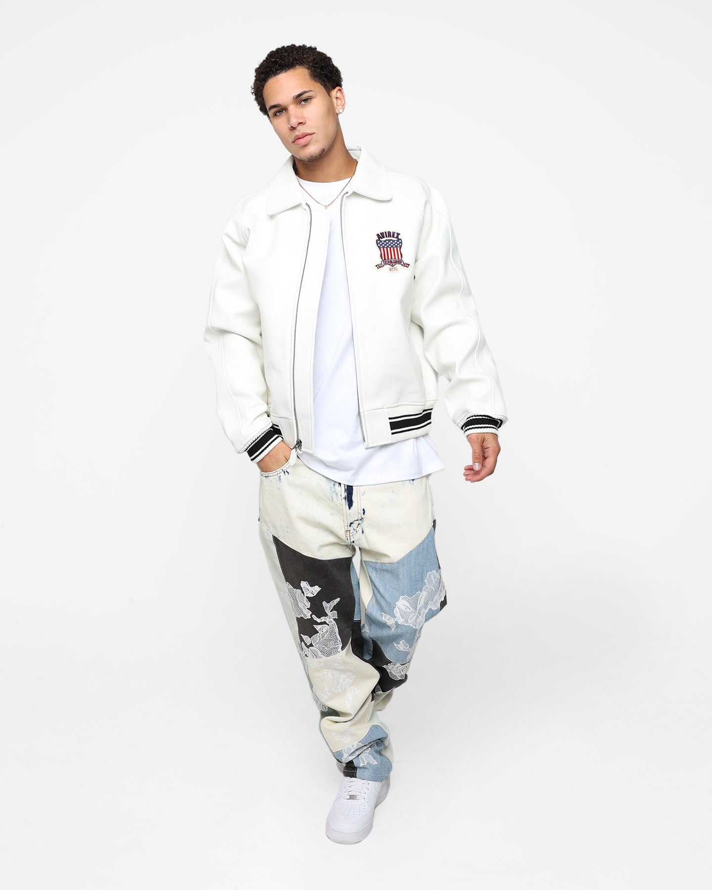 Avirex Icon Jacket Snow White