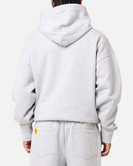 Loiter Hybrid Hoodie Grey Marle