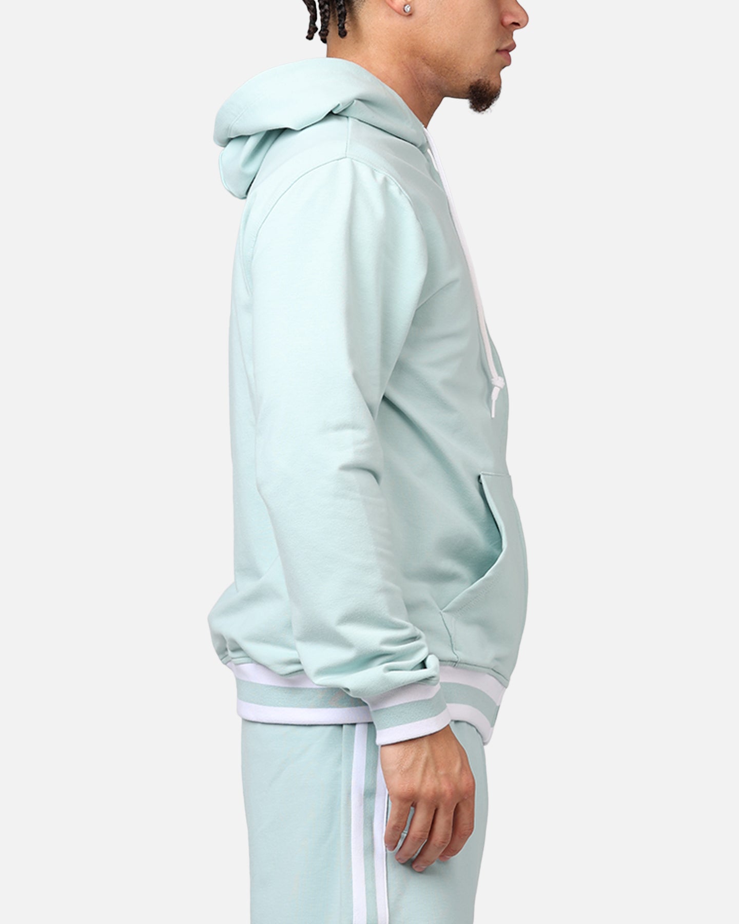New Era Atlanta Braves 'Logo Select Mint' Full Zip Hoodie Mint/White