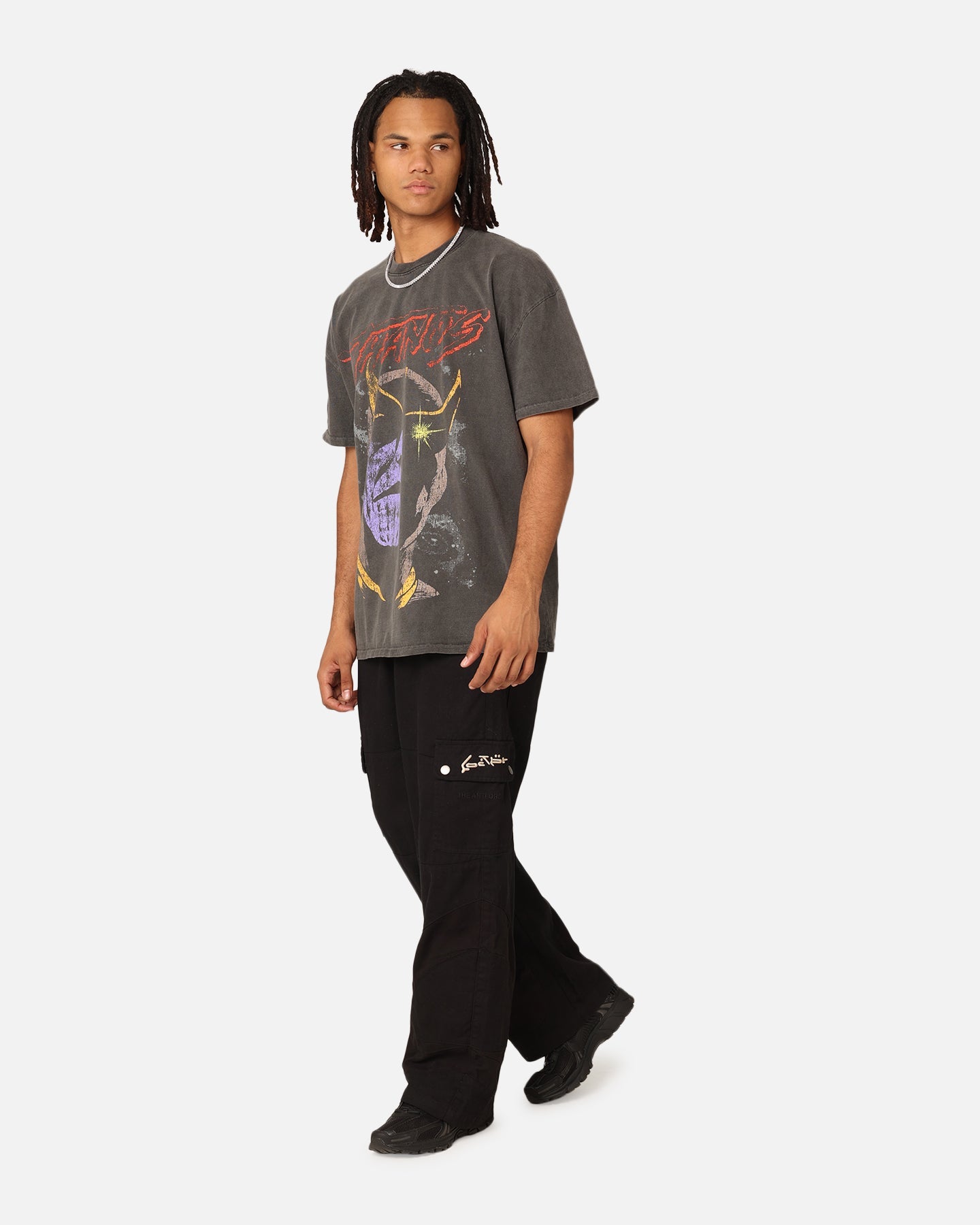 Marvel Thanos Vintage T-Shirt Black Wash