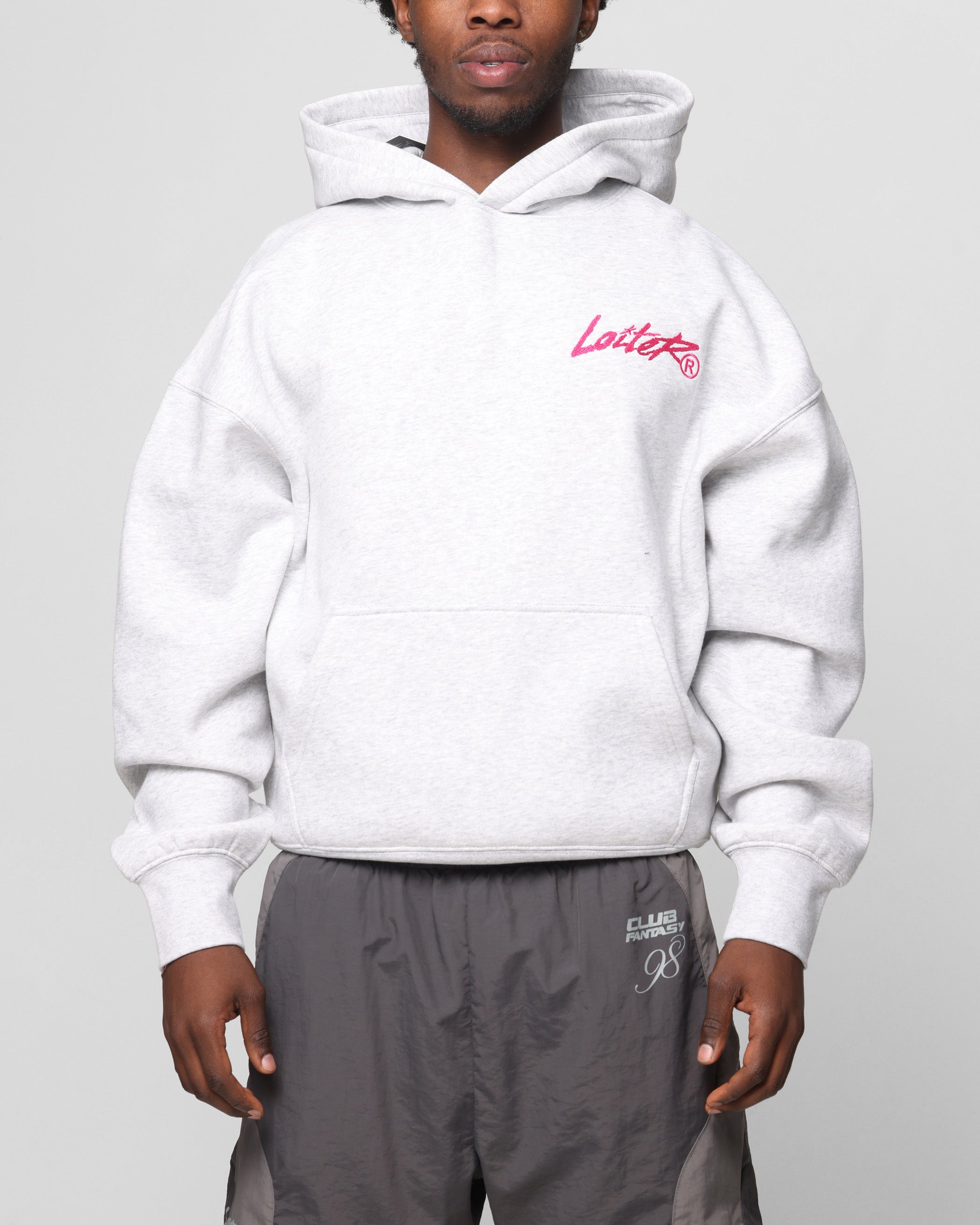 Loiter Chenille Premium Hoodie Grey Marle