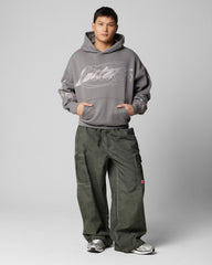 Loiter Atlantic Rhinestone Hoodie Charcoal