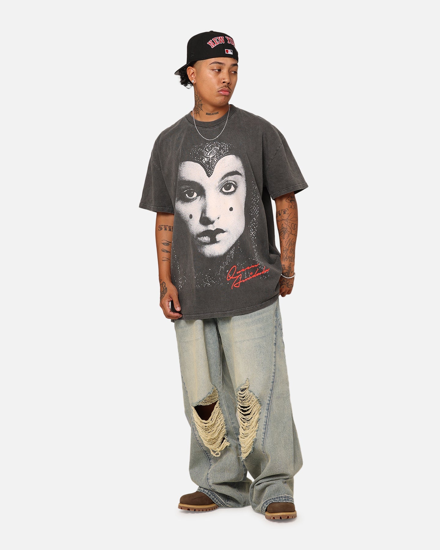 Star Wars Queen Amidala Heavyweight T-Shirt Black Wash