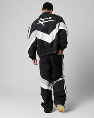 Loiter Hybrid Track Jacket Black/Grey