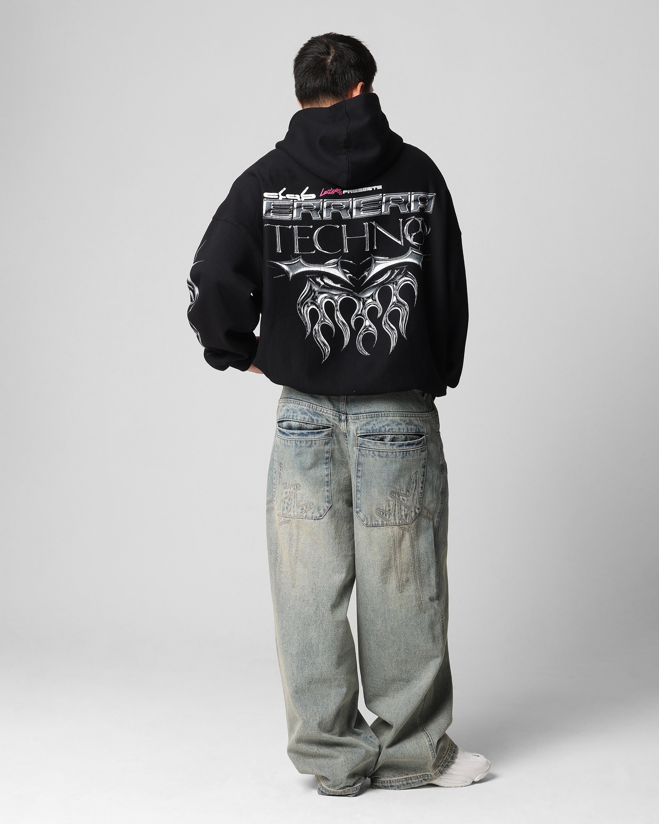 Loiter Techno Hoodie Black