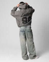 Loiter Training Day Hoodie Washed Charcoal