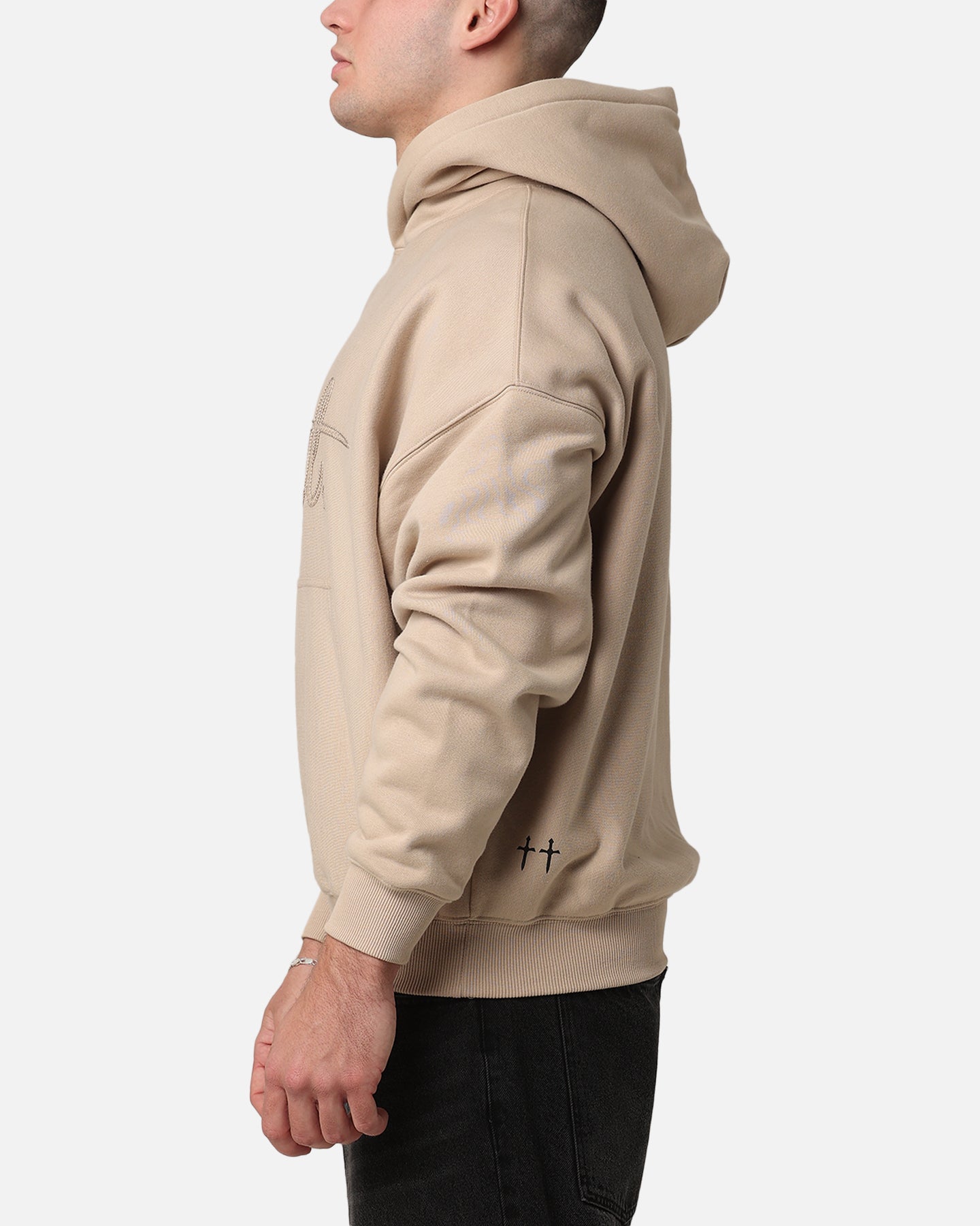 Saint Morta Scribere Premium Hoodie Stone