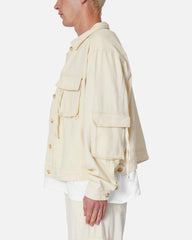 MNML Brushed Twill Cargo Jacket Khaki