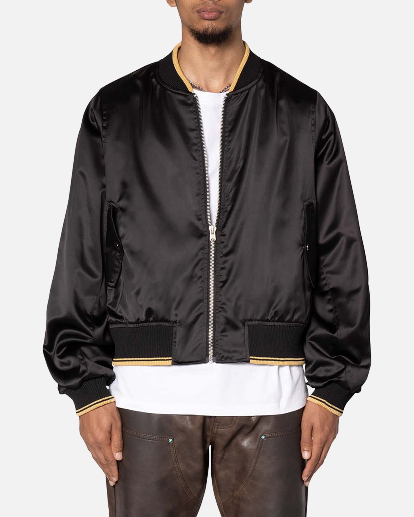 MNML Dark Bark Double Zip Jacket Black