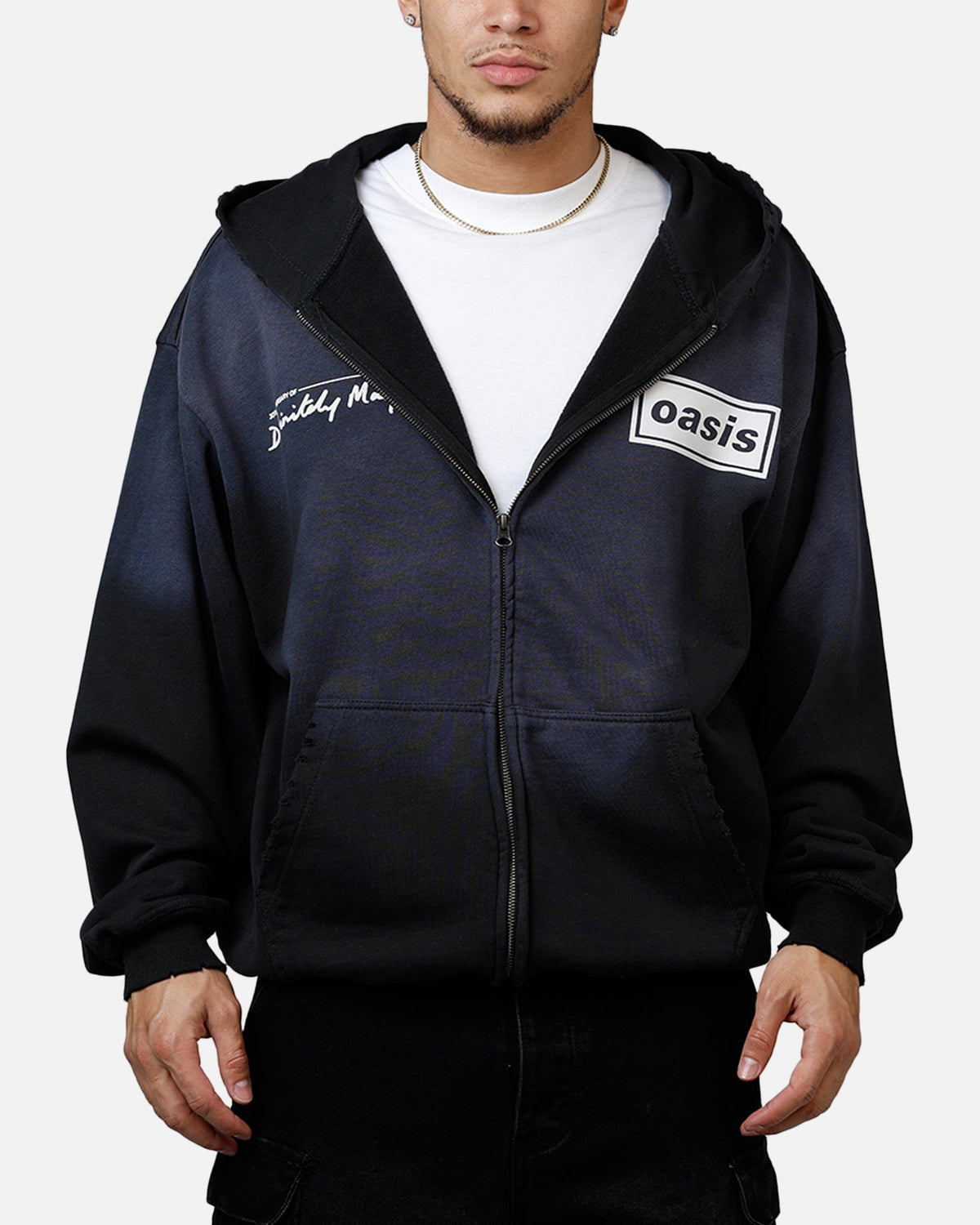 Global Merchandising Oasis Potassium Full Zip Hoodie Black