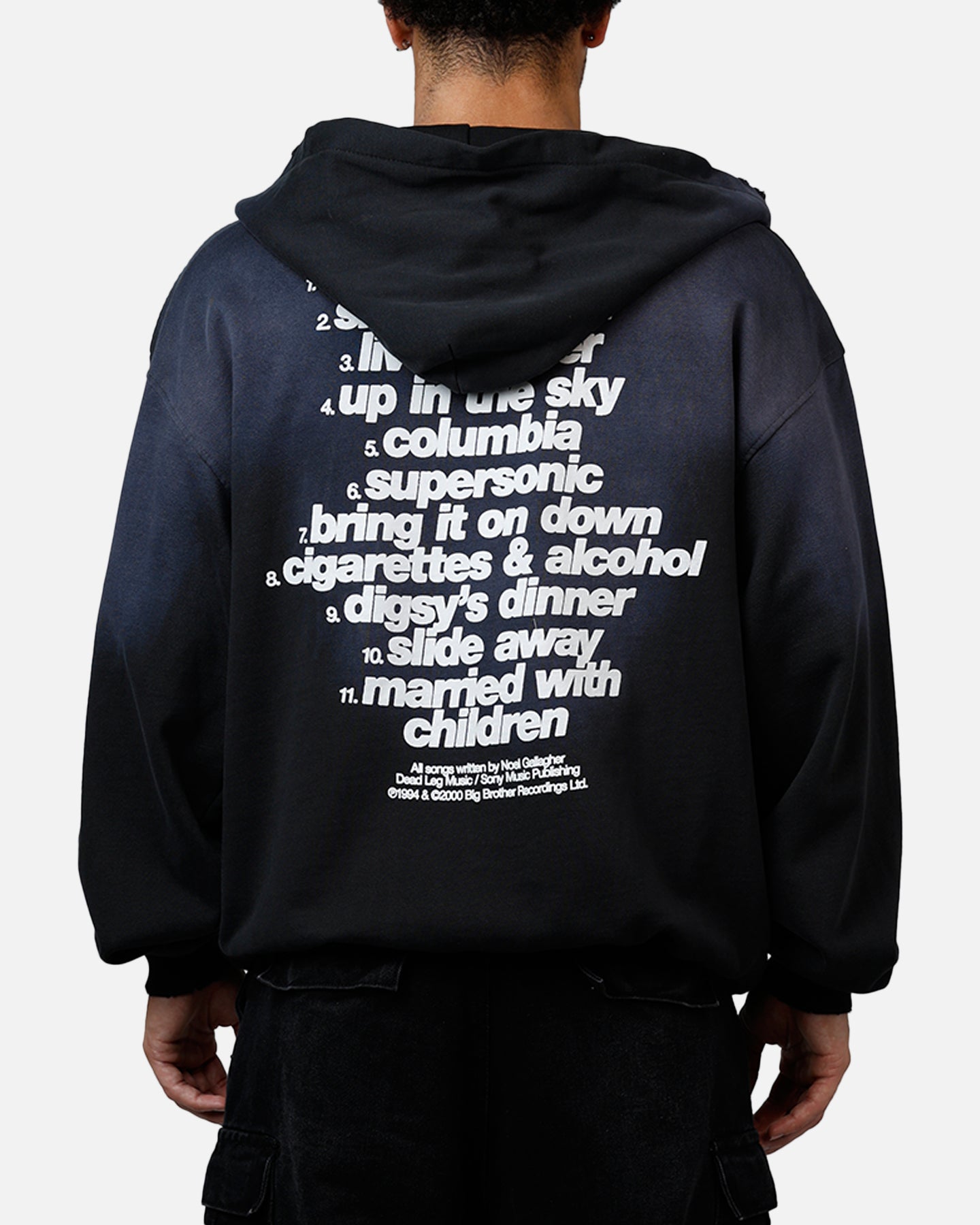Global Merchandising Oasis Potassium Full Zip Hoodie Black