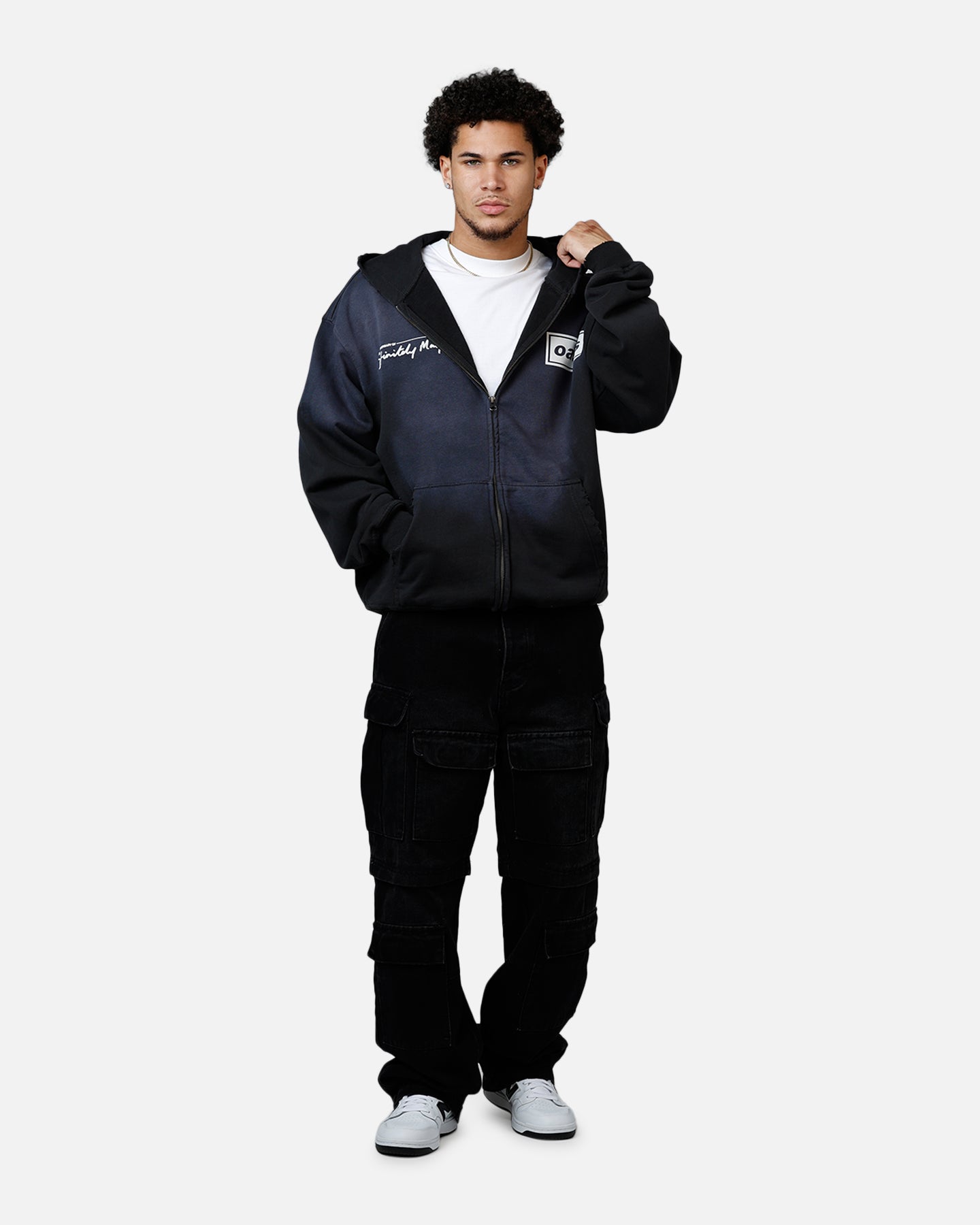 Global Merchandising Oasis Potassium Full Zip Hoodie Black