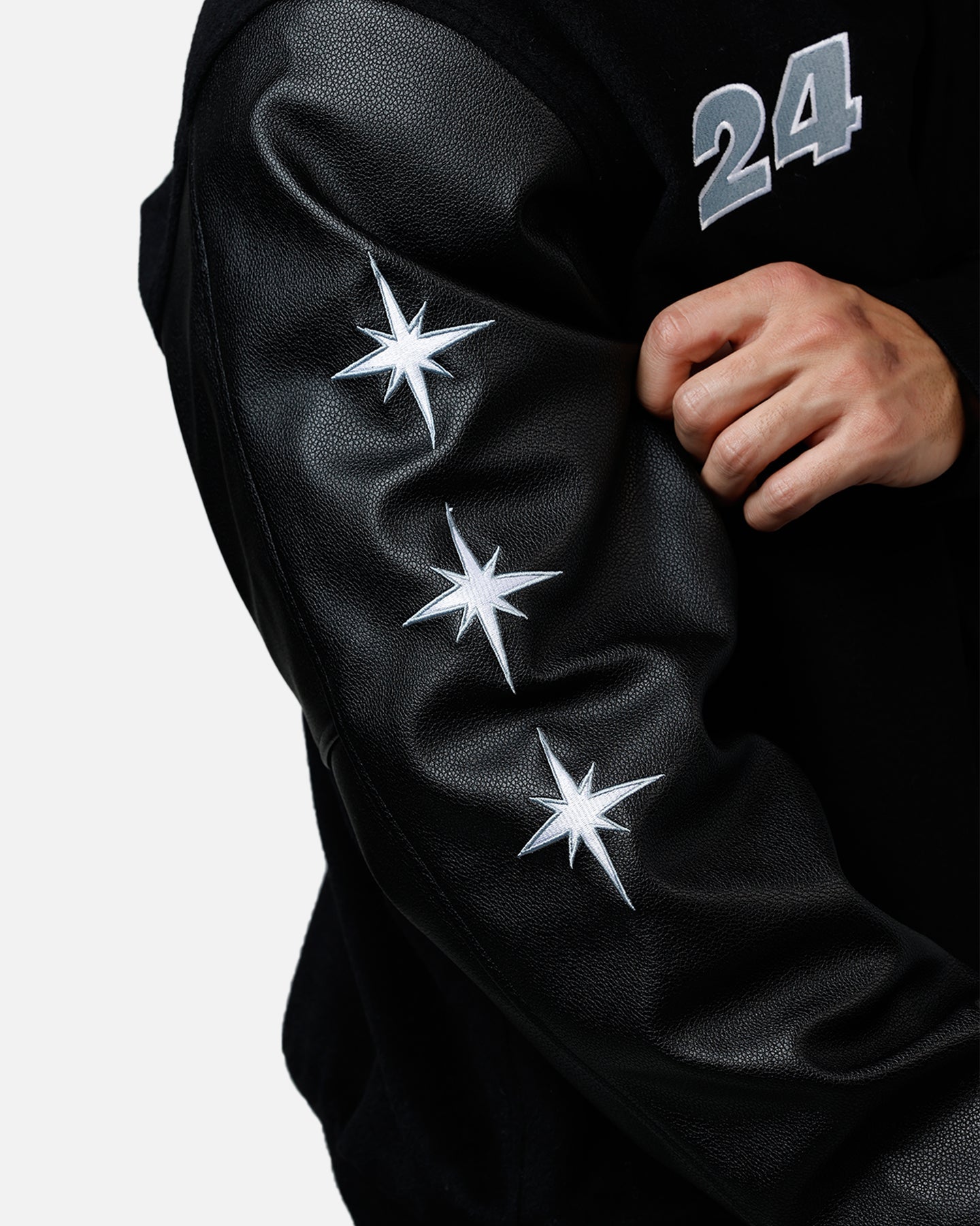 Mitchell & Ness X Mclaren 'Vegas Grad Prix 2024' Varsity Jacket Black