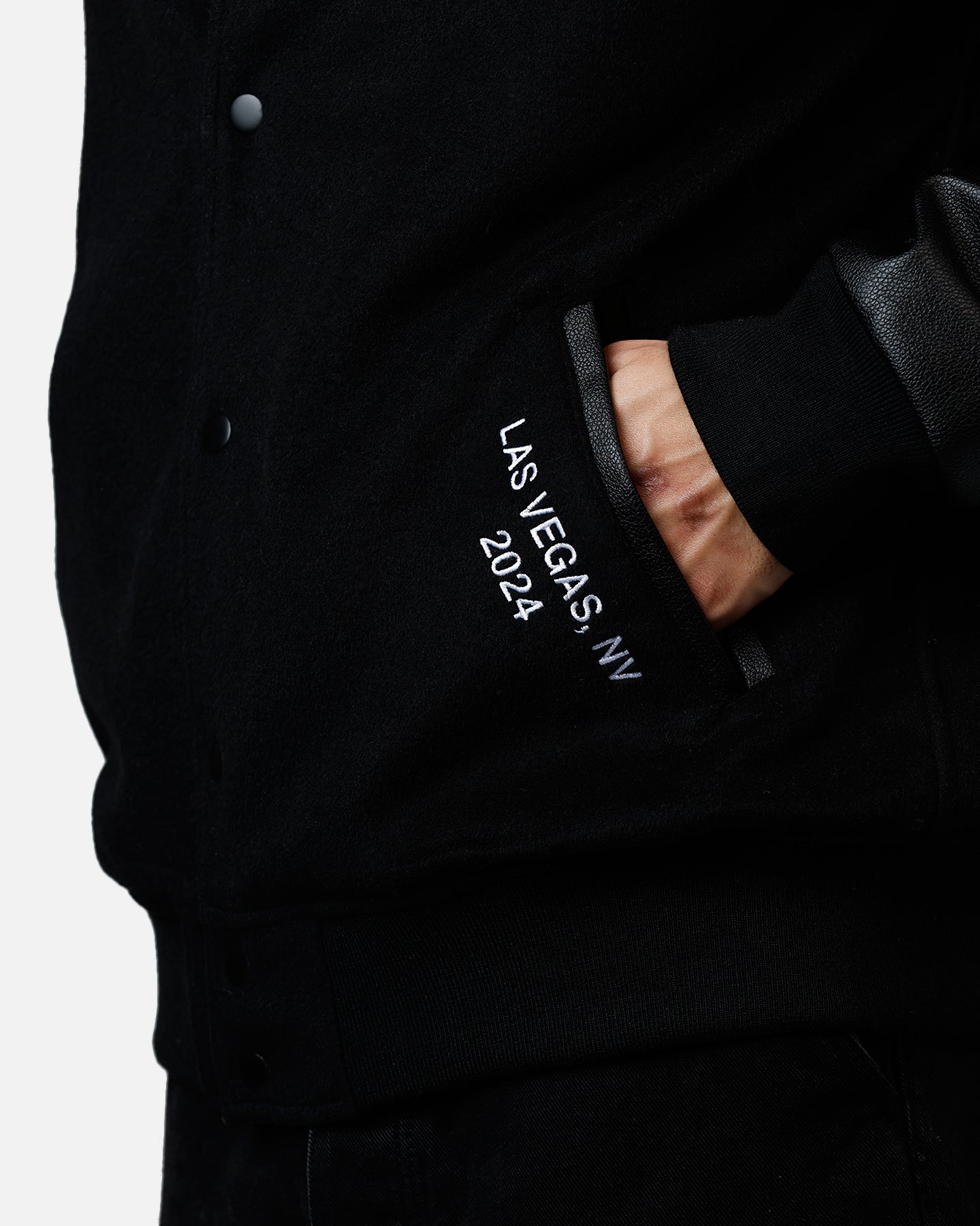 Mitchell & Ness X Mclaren 'Vegas Grad Prix 2024' Varsity Jacket Black