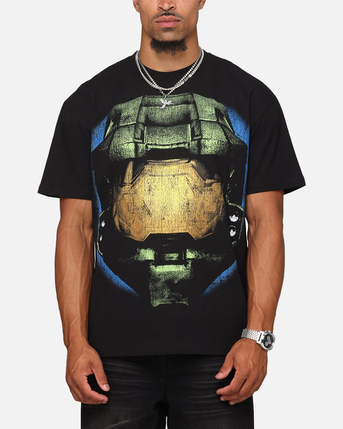 73Studio X Halo Big Head Heavyweight T-Shirt Black