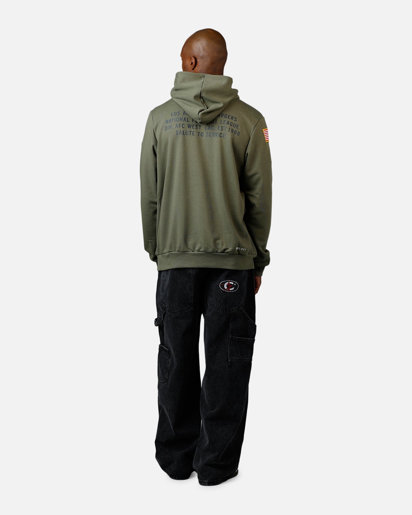 Nike Los Angeles Chargers Salute To Service Hoodie Olive