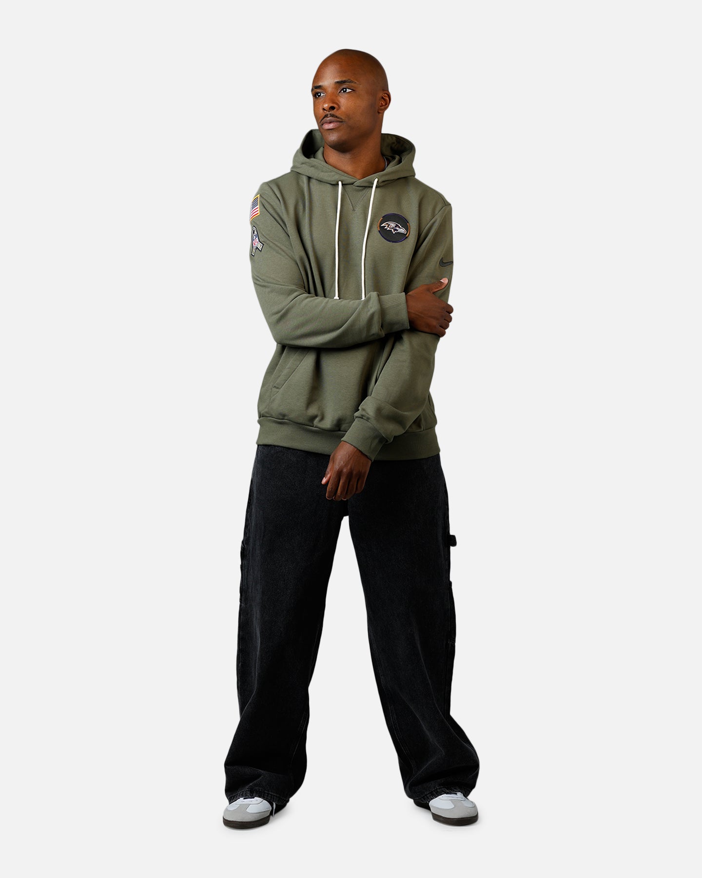 Nike Baltimore Ravens Salute To Service Hoodie Olive