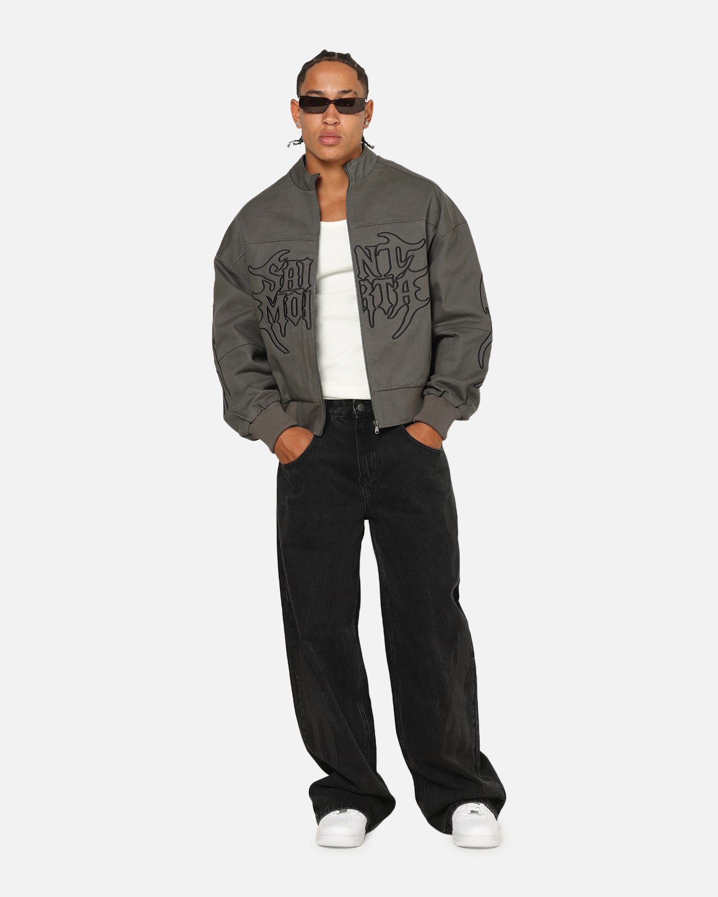 Saint Morta Crested Wing Jacket Aged Grey