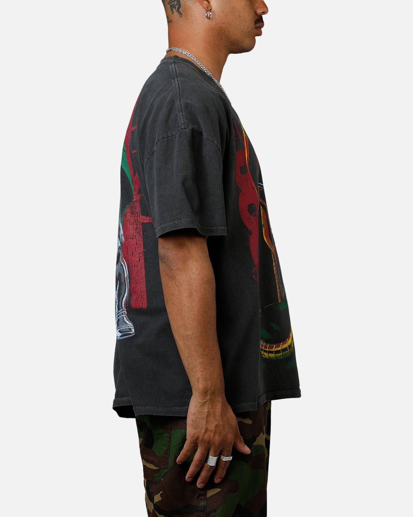 73Studio Marvel Doctor Doom Heavyweight T-Shirt Black Wash