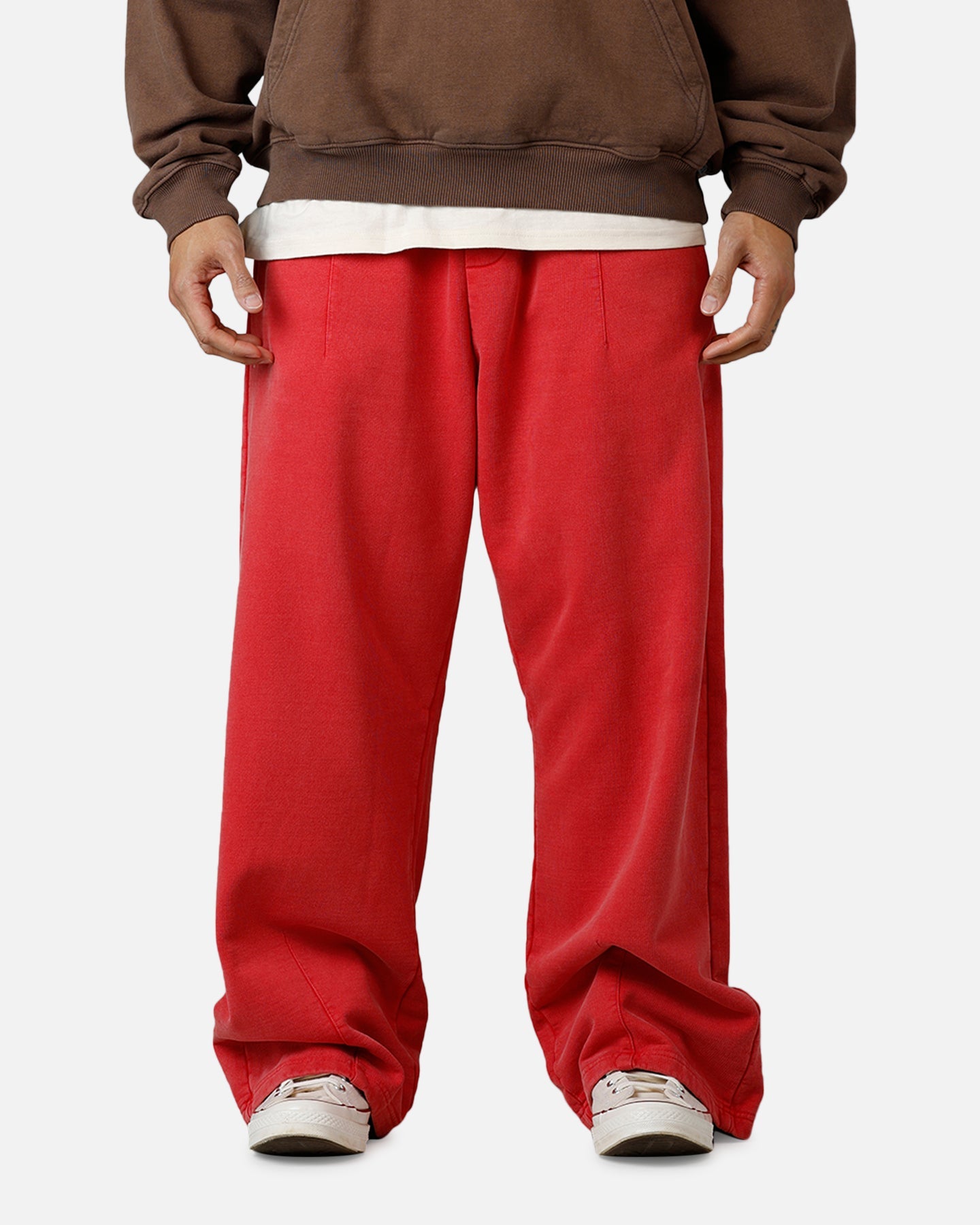 American Thrift Wide Leg Pants Washed Red