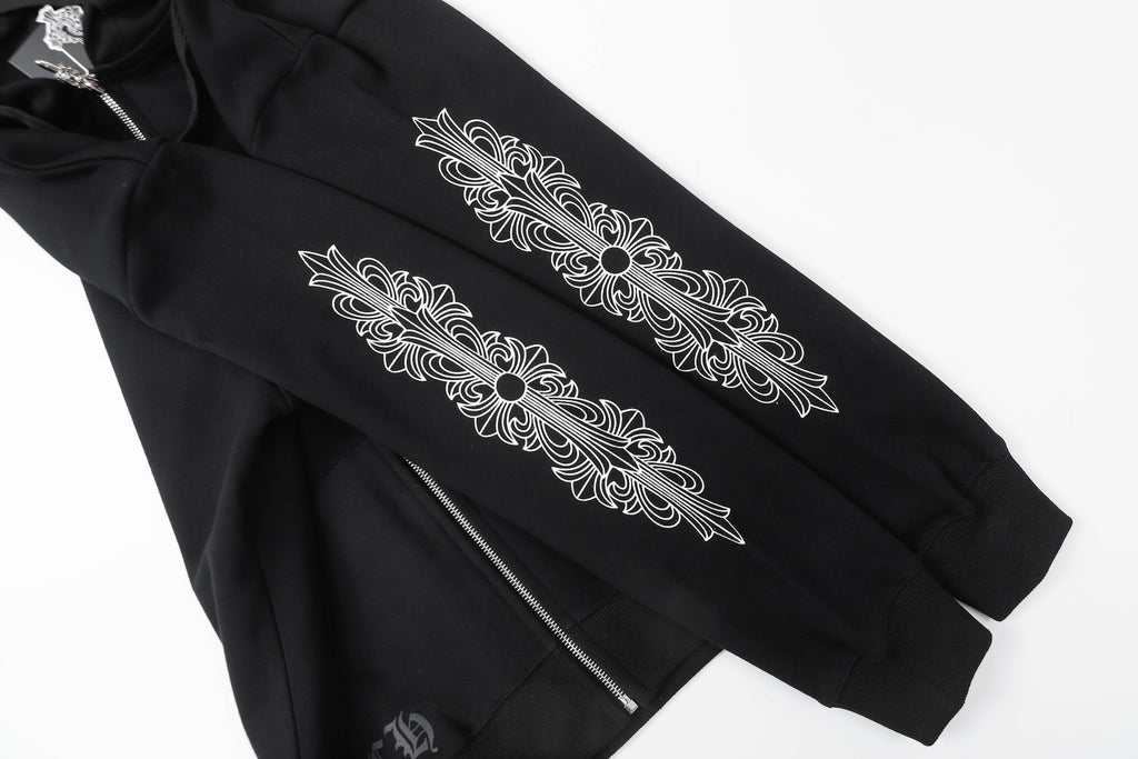 Chrome Hearts New Zip Up Hoodie -8515