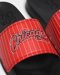 73Studio Chicago Slides Red/Black