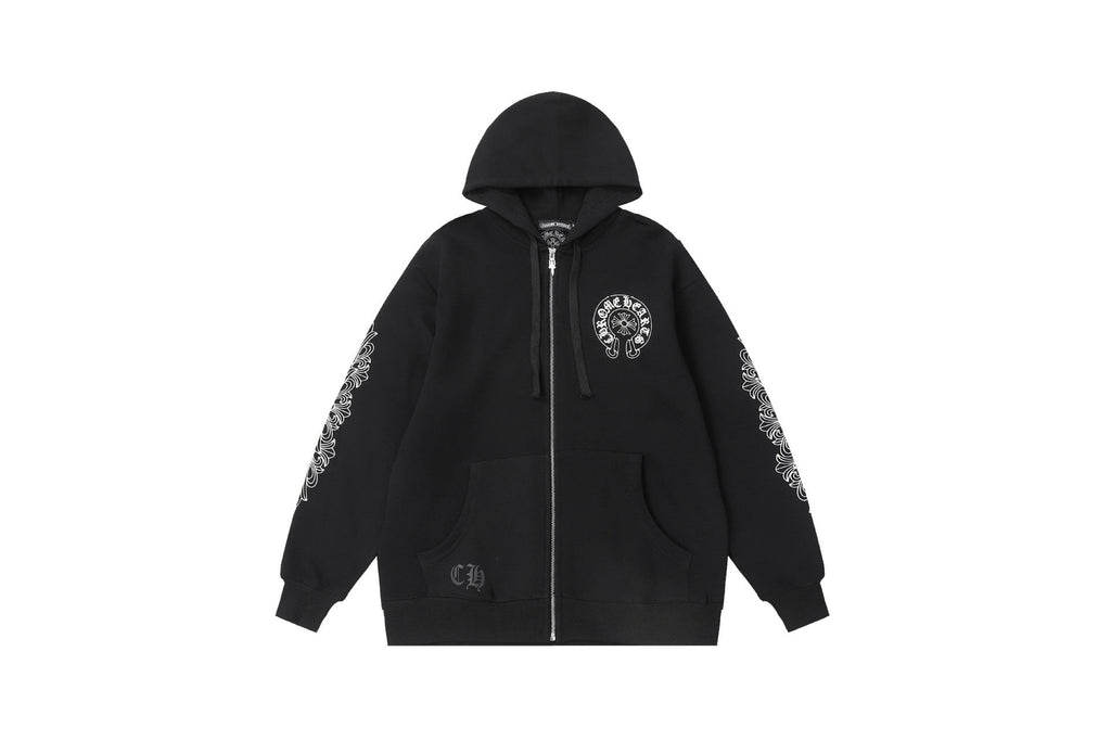 Chrome Hearts New Zip Up Hoodie -8515