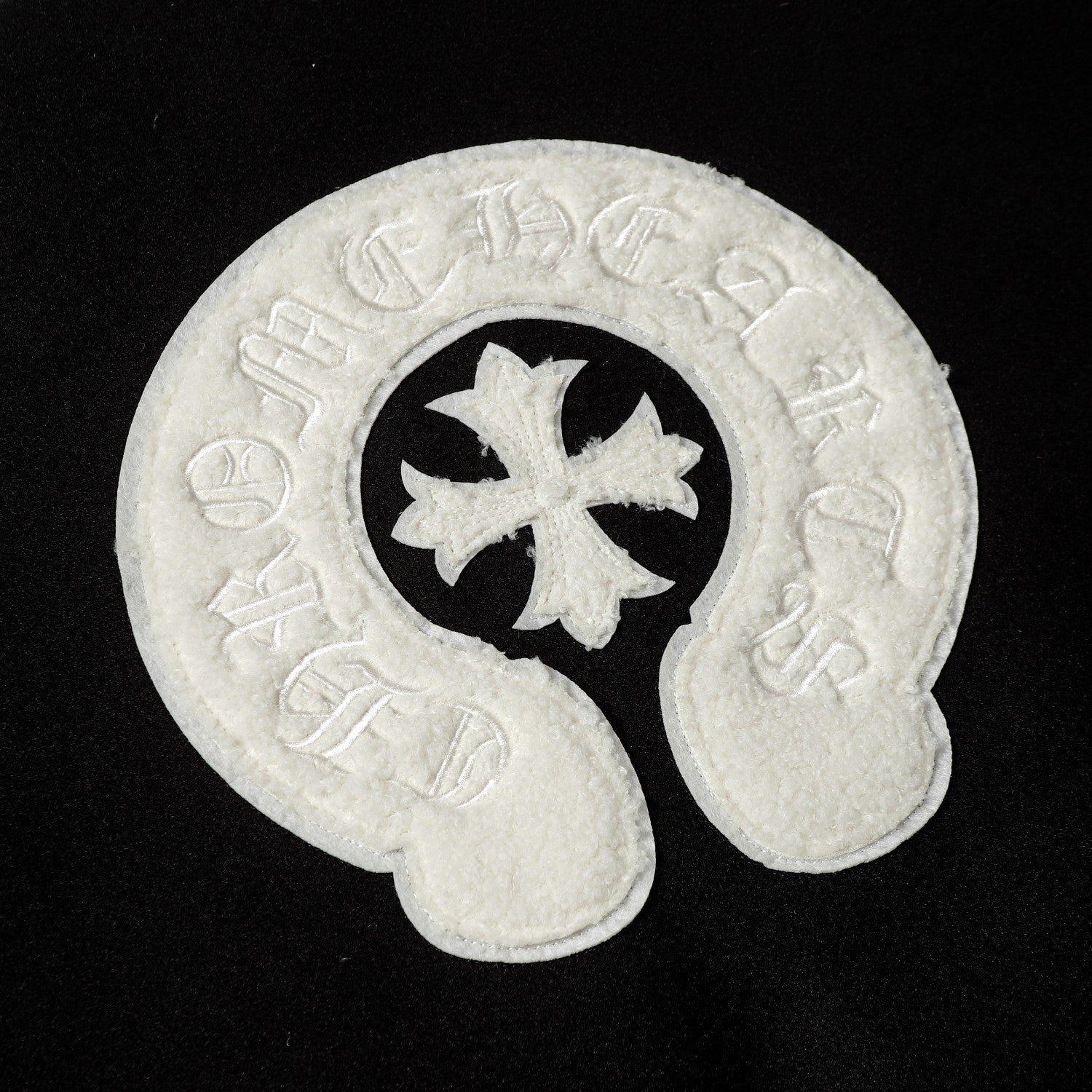 Chrome Hearts Varsity Jacket - Black White Gothic Baseball Coat 2206