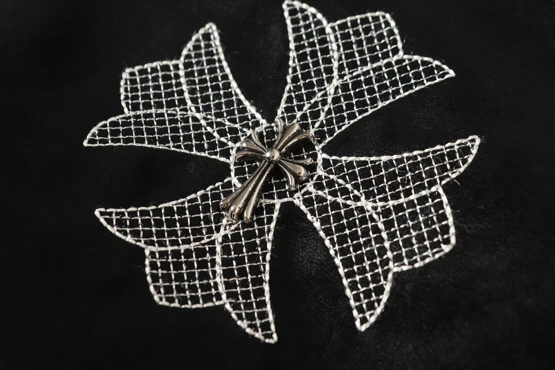 Chrome Hearts Horseshoe Cross Jacket - Black Street Embroidered Coat 8800